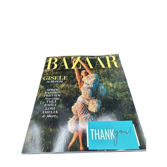 HARPER’S BAZAAR MAGAZINE USA February 2024 - The Joy Issue Gisele in Bloom Sprin - Picture 1 of 13